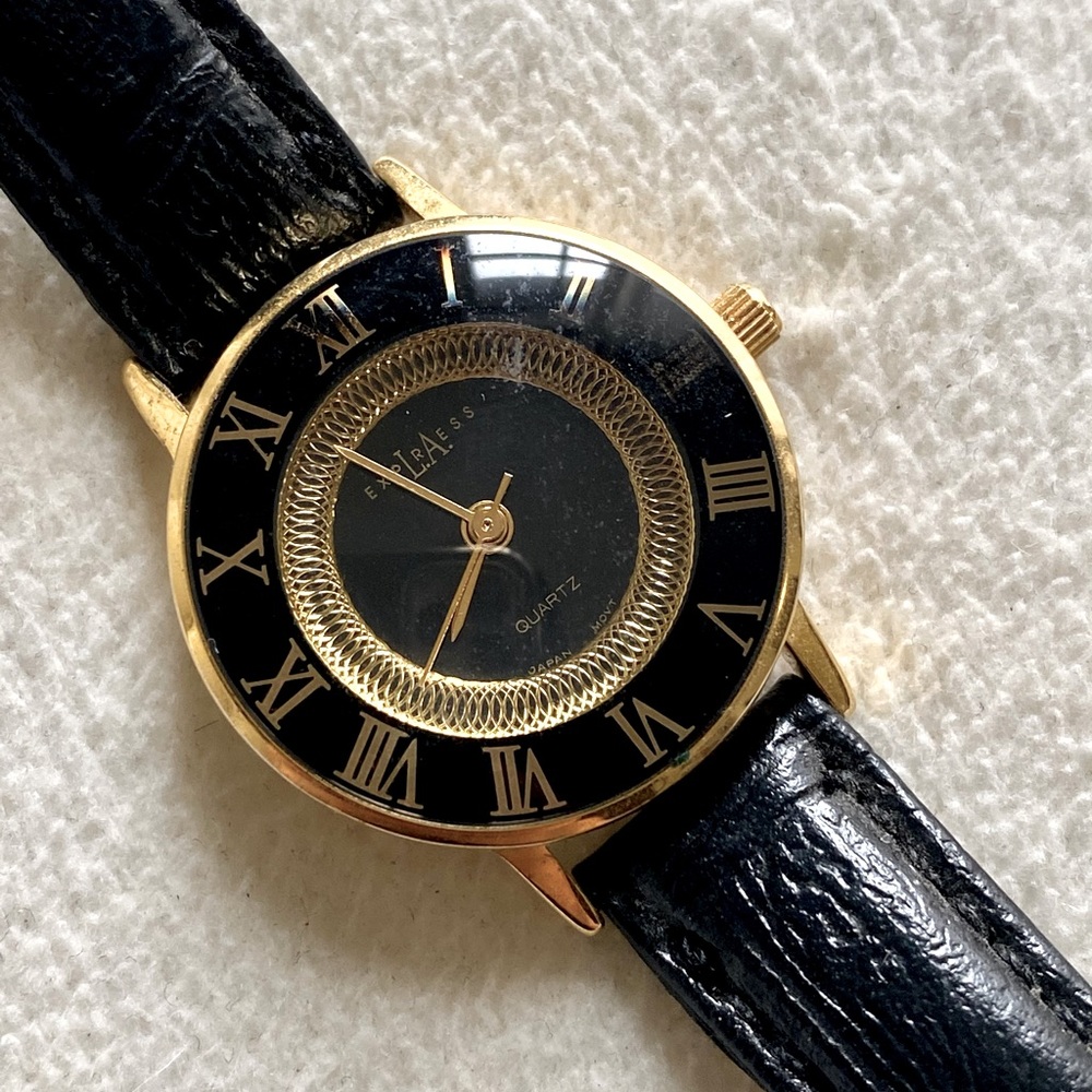 Black and Gold Watch